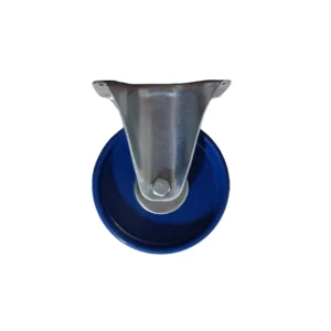 Bockrolle - 108mm Durchmesser - PA-Kunststoff/Gummi - Rollenlager